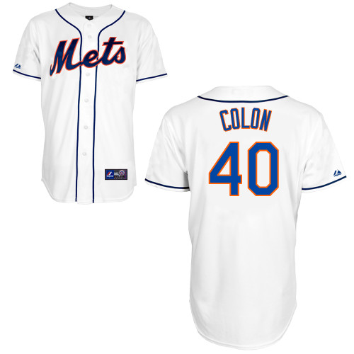 Bartolo Colon #40 mlb Jersey-New York Mets Women's Authentic Alternate 2 White Cool Base Baseball Jersey